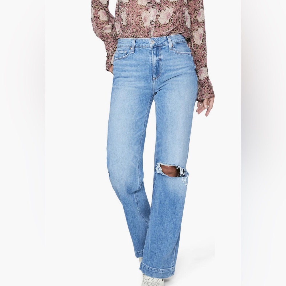 Paige Leenah High Waist Wide Leg Jeans